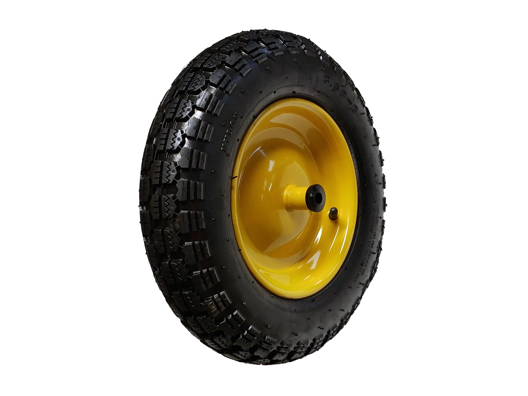Pneumatic Wheels DC Tread for Wheelbarrows with Sheet Metal Core - Replacement Wheels 14“x3.50-8 - PR3.50-8 - HAND CART Pneumatic Wheels DC Tread for Wheelbarrows with Sheet Metal Core - Replacement Wheels 14“x3.50-8 - PR3.50-8 - HAND CART